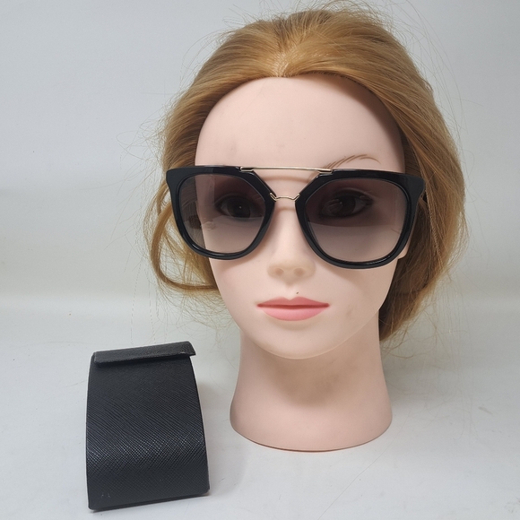 Prada Accessories - Prada Womens Sunglasses Cinema Cateye Gradient Black Grey SPR 13Q 54mm 54-20-140